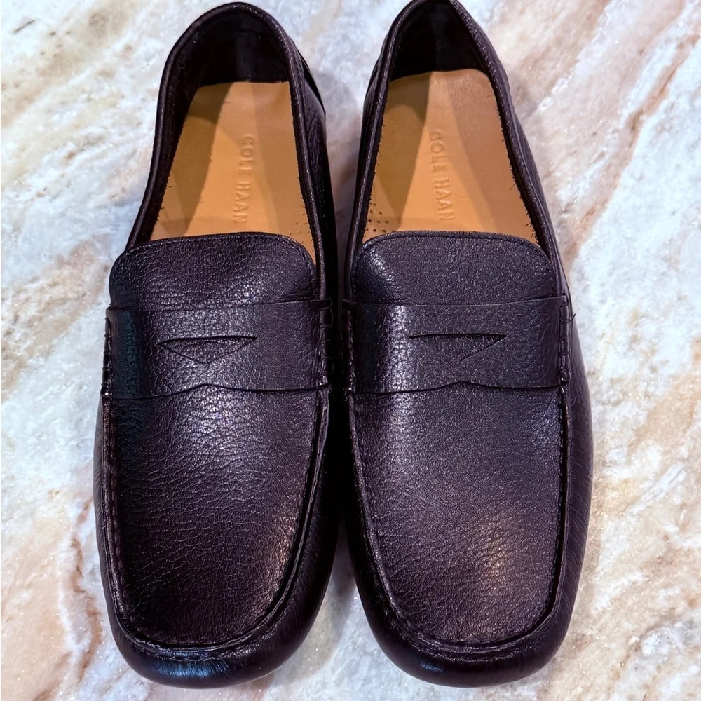NEW Men’s COLE HAAN Howland black leather penny loafer- Size 11 - Picture 3 of 9